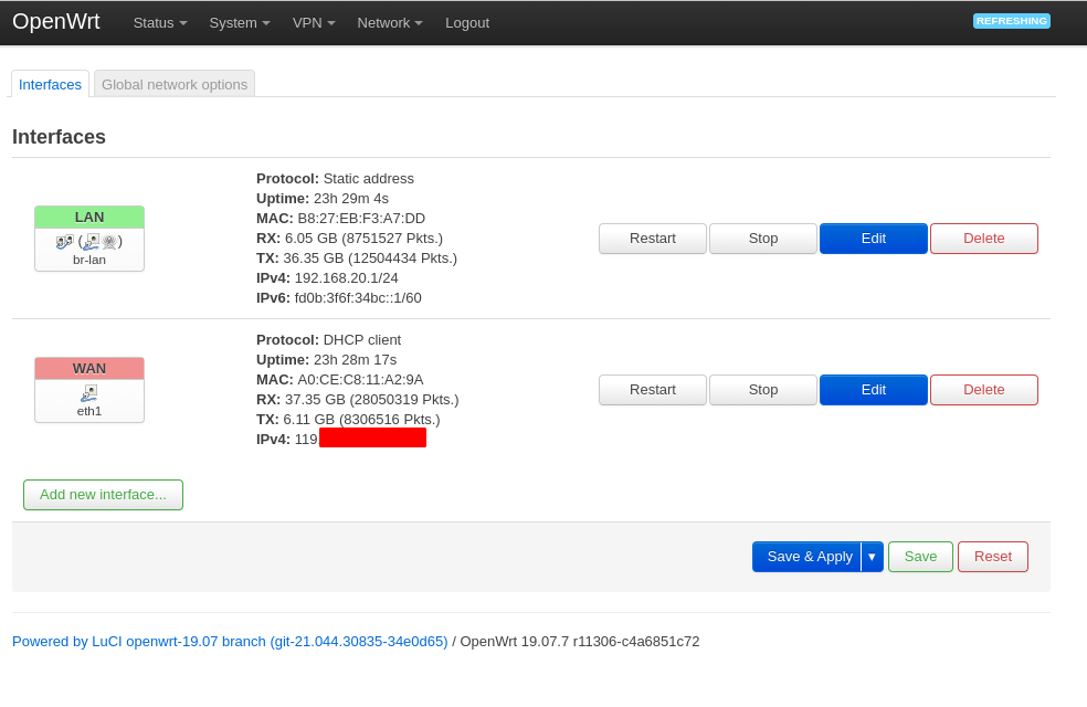 OpenWrt Ifaces